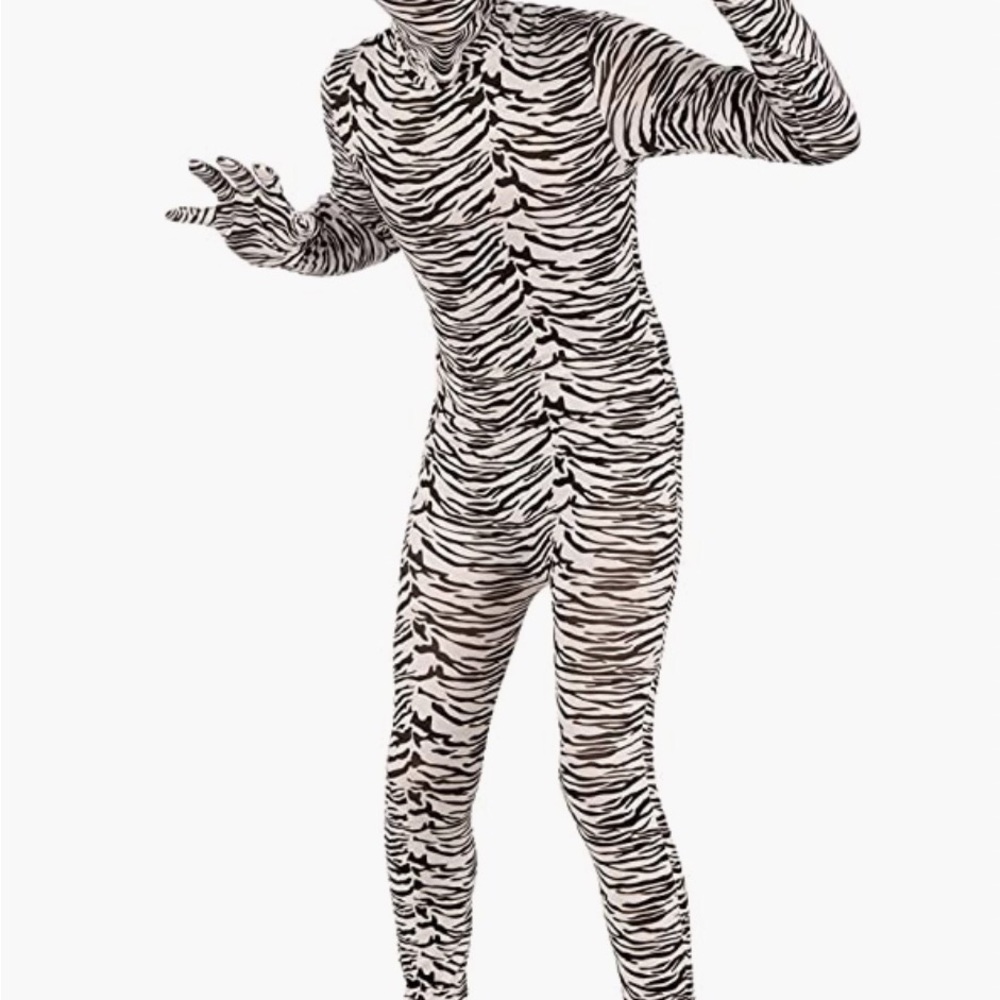 Cat / White Tiger - Body Suit Costume / Child’s Large